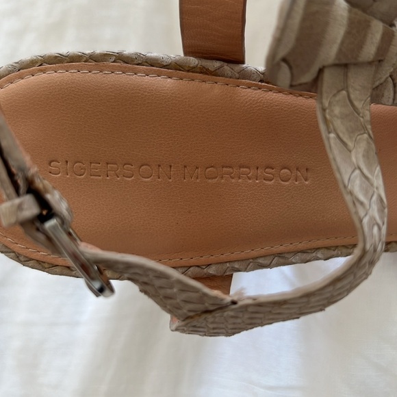 Sigerson Morrison Leather Sandals - Picture 2 of 4